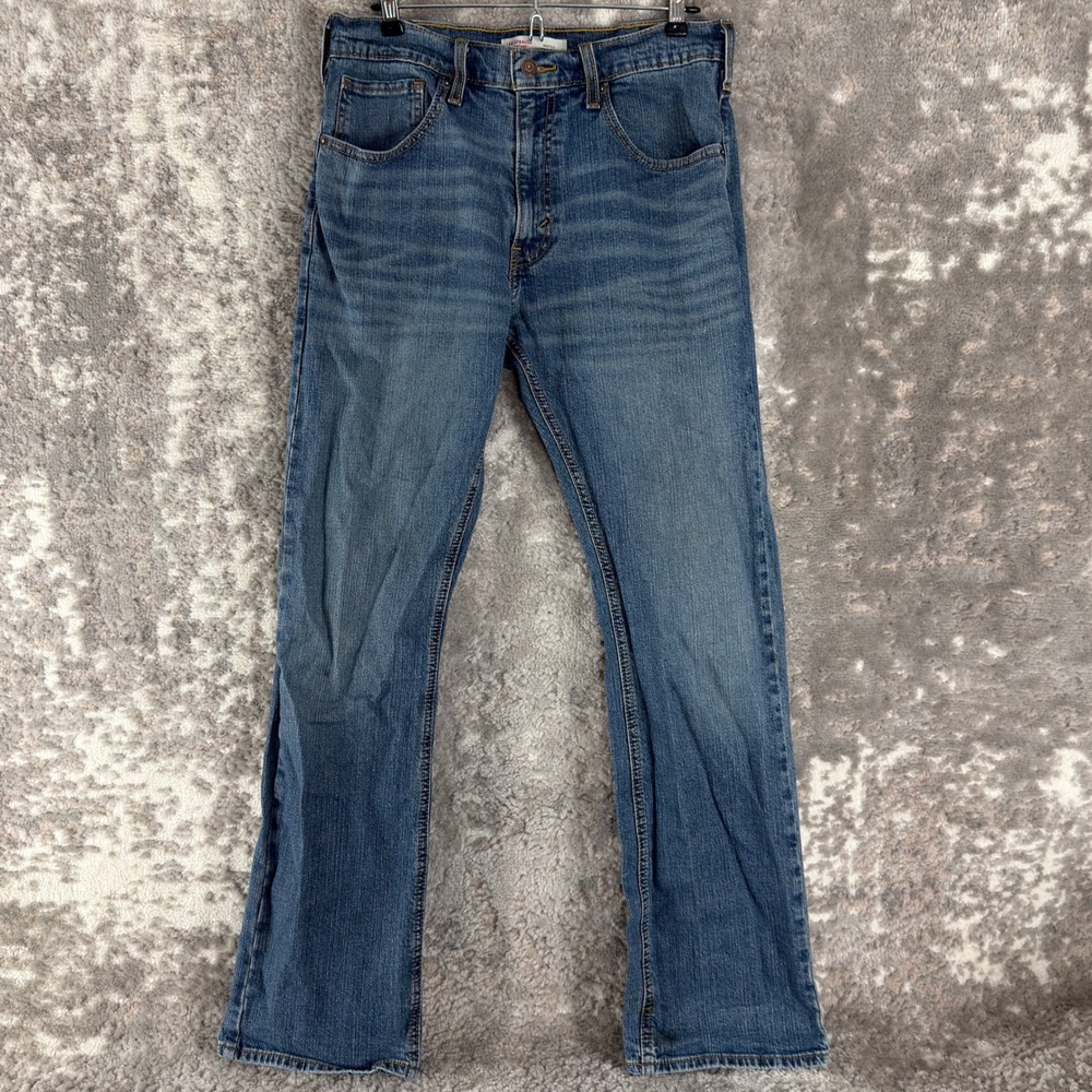 Levi Strauss Signature Size 32x32 Bootcut Denim Jeans Blue Long Mens